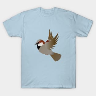 House sparrow flying T-Shirt